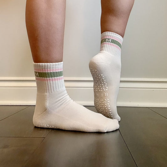 Crop Retro Grip Sock | WS